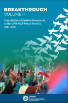 Breakthrough Volume II: Compilation of Critical Documents of the GPH-MILF Peace Process